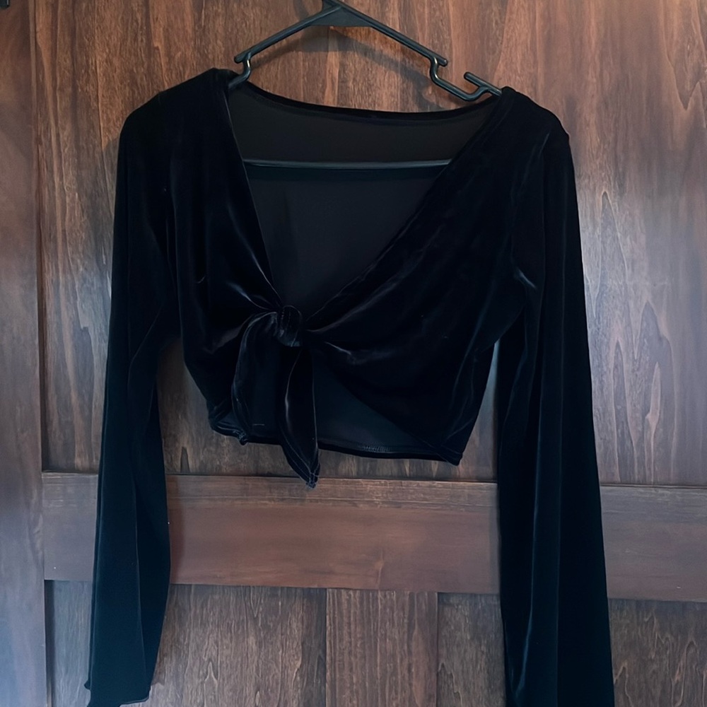 Black velour jacket